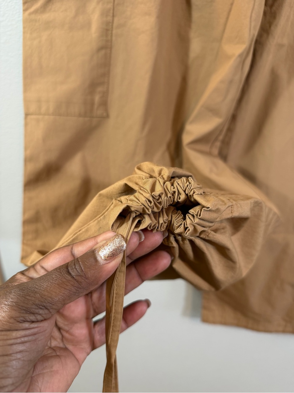 Banana Republic High Rise Poplin Straight Pull On Pants Size XL Tan Brown Cargo - Picture 4 of 14